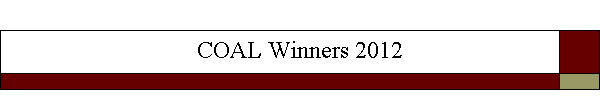 COAL Winners 2012